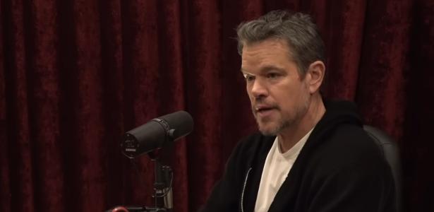 Ator Matt Daemon, durante participação no podcast Joe Rogan Experience