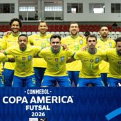 Brasil enfrenta Peru para avançar à final da Copa América de futsal