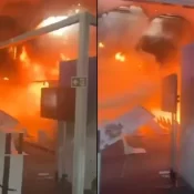 Incêndio atinge pavilhão da COP30 em Belém e área é evacuada sem feridos