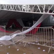 SP: Uma pessoa morre e 40 se ferem em queda de estrutura durante festa