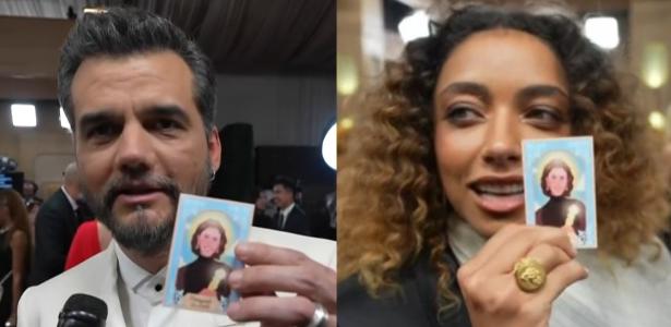 Wagner Moura e Alice Carvalho com