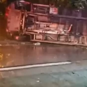 Acidente com caminhão desgovernado deixa três mortos na BR-116, no RJ