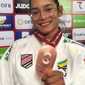 Jéssica Lima é bronze no 1º dia do Grand Slam de judô no Uzbequistão