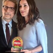 Kleber Mendonça Filho e sua esposa Emilie Lesclaux