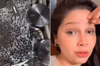 Mãe faz alerta após fogão de vidro explodir: 'Em pedacinhos'