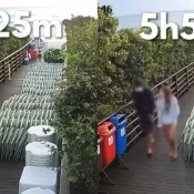 Veja jovem voltando para casa após agredir cão Orelha