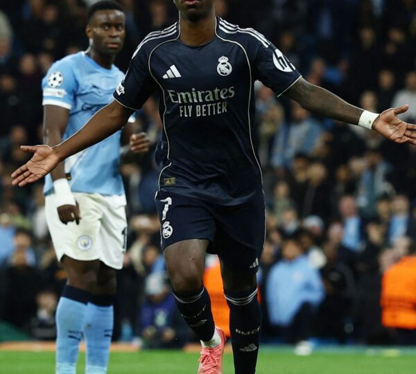 Liga dos Campeões: Vini Júnior marca dois e Real despacha City