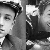 Walt Disney na adolescência; ao lado, o empresário já reconhecido