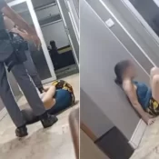 PM é filmado dando chutes em rosto de mulher em SP; vídeo