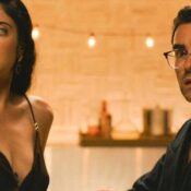 Taylor Ortega e Dan Levy como os irmãos forçados ao crime em