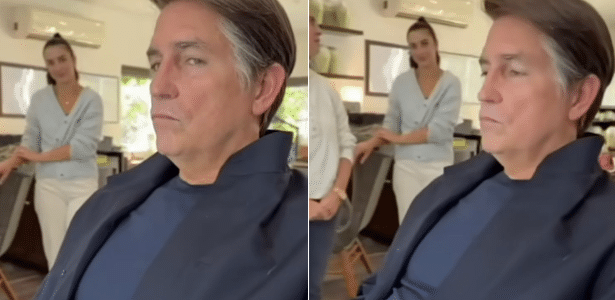 O ator Jim Caviezel como Jair Bolsonaro