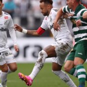 Coritiba ofusca festa para Neymar e derrota Santos pelo Brasileirão