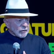 30.mai.2026 - Presidente Lula discursa durante lançamento do "Tela Brasil", plataforma pública de streaming do governo federal