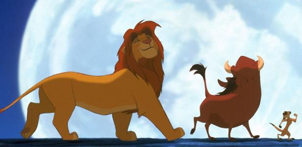 Cena da música "Hakuna Matata" no filme "O Rei Leão" (1994)