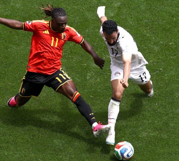 Bélgica e Egito ficam em 1 a 1 na abertura do grupo G da Copa do Mundo