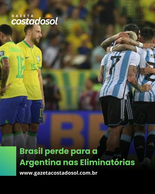A Seleção Brasileira teve uma atuação abaixo do esperado e perdeu por 4 a 1 para a Argentina, nesta terça-feira (25), pelas Eliminatórias da Copa do Mundo 2026.

Acesse nosso Portal 👇
💻 www.gazetacostadosol.com.br 

#seleçãobrasileira #jogo #futebol #esporte